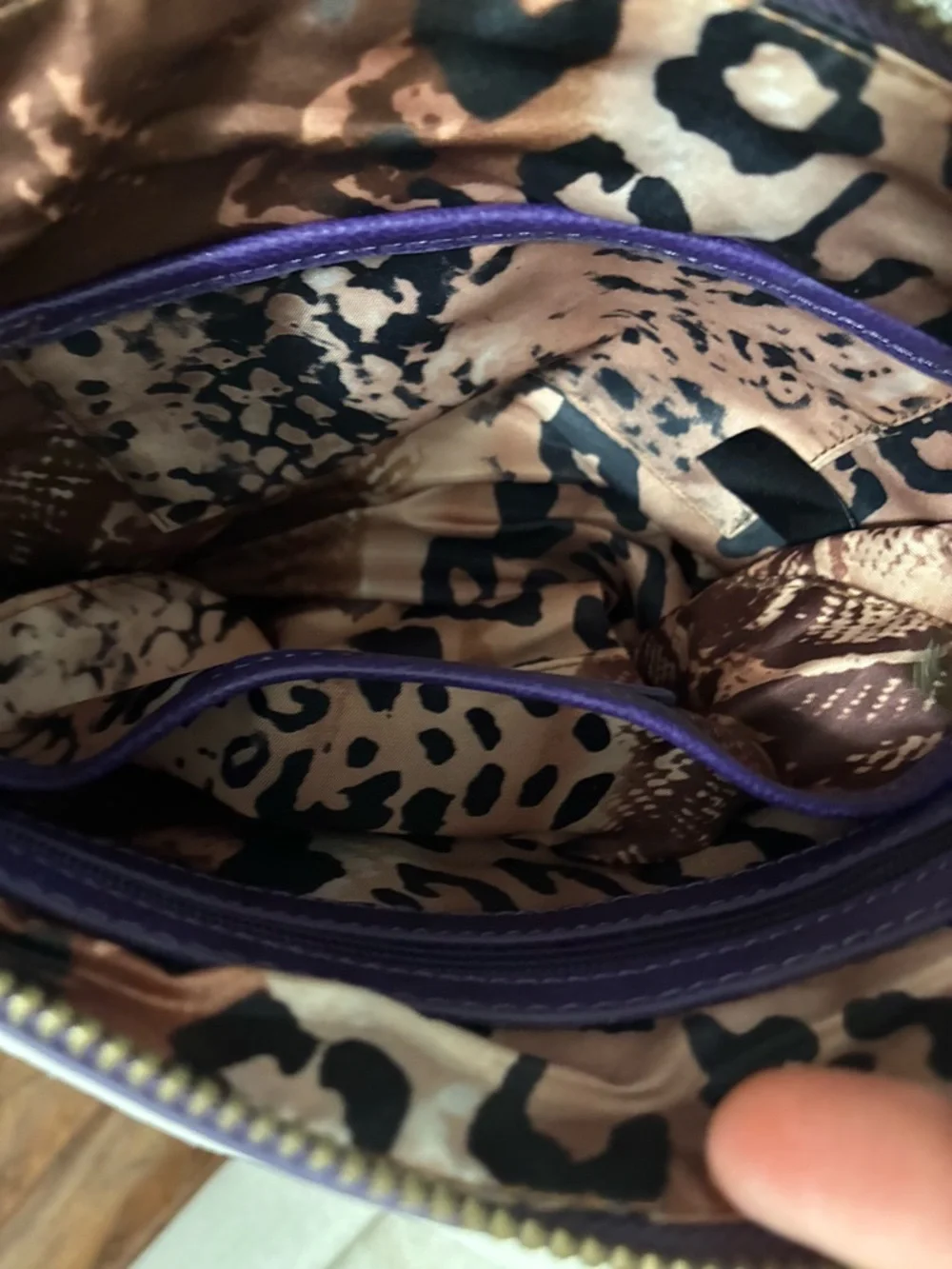 Sharif NWT Purple Crossbody Bag w/Suede Studded Fringe - Picture 13 of 14